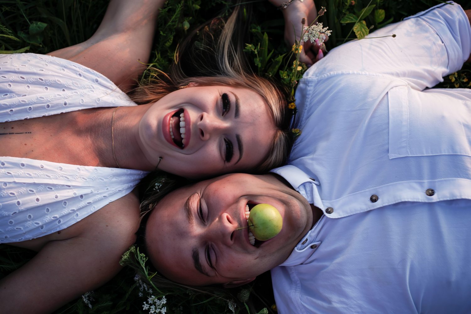 Romantic couple studio photography