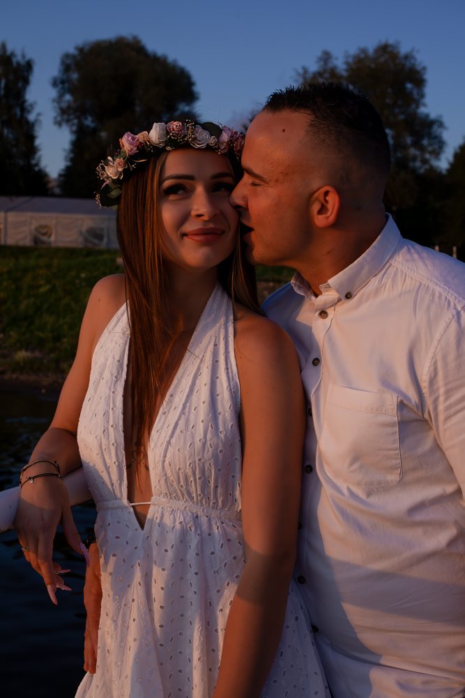 Gentle embrace couple session