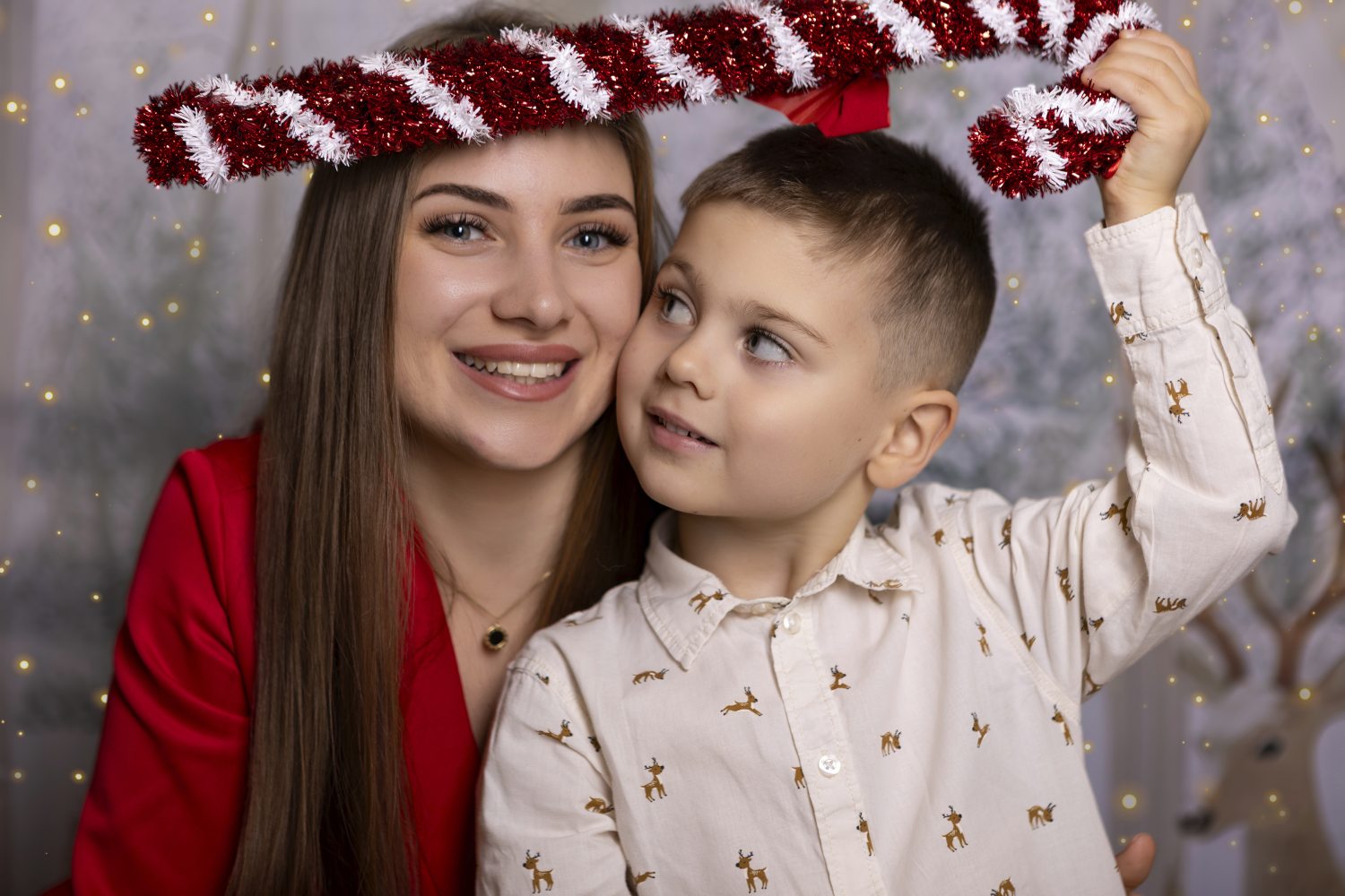 Warm sibling portrait session