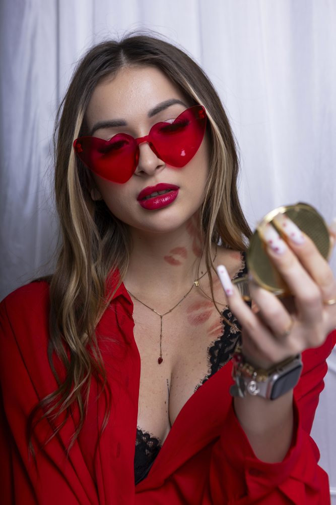 Creative high fashion playing card photoshoot