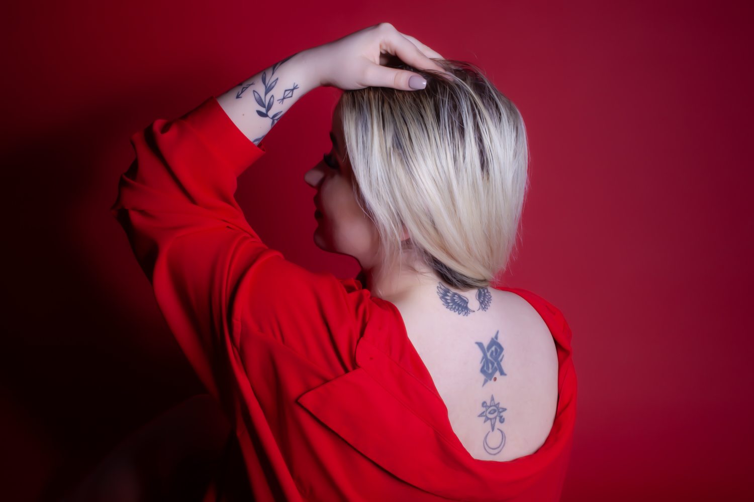 Fine art studio woman photography