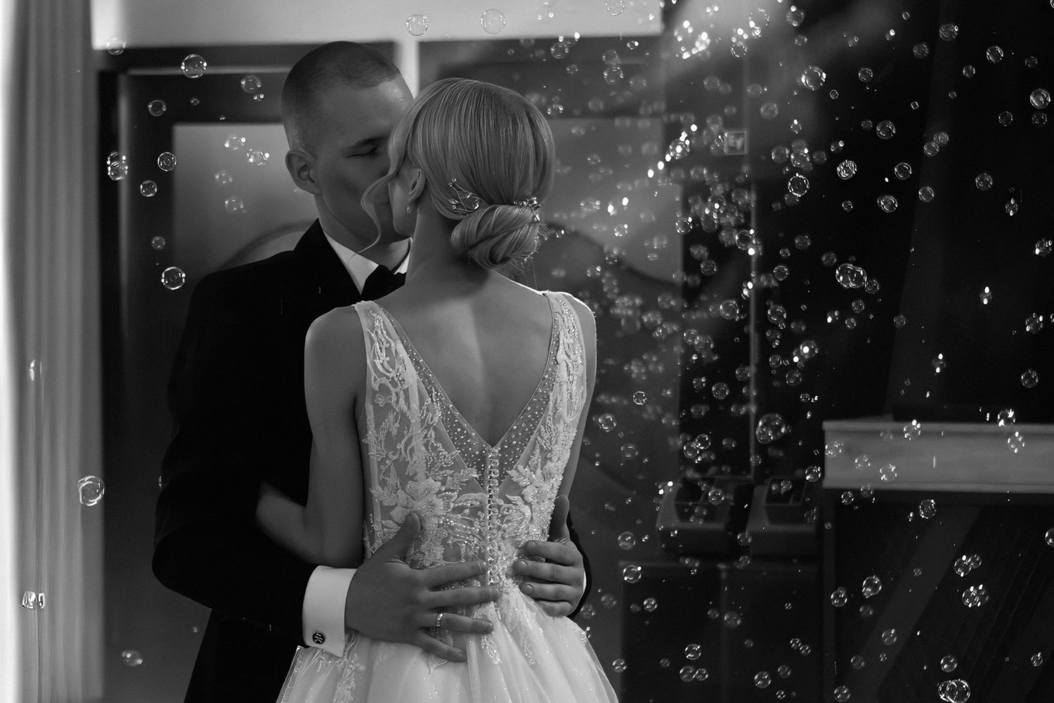 Atmospheric wedding ceremony Scotland