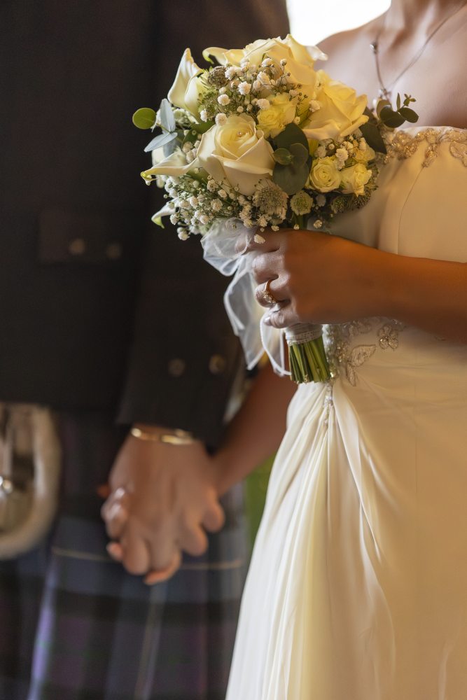 Spontaneous wedding moments Scotland